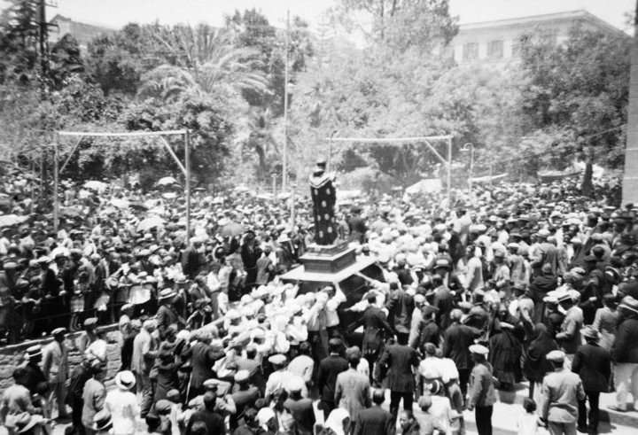 foto storica festa di san calogero ad agrigento